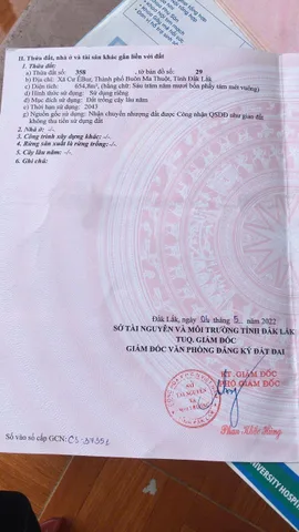 Bán nhà ngang 30m dài 43.33m giá bán 1.5 tỷ tại THÔN 8 CƯ ÊBUR - PHÍA SAU CÓ SUỐI, GẦN HOMESTAY 🔥