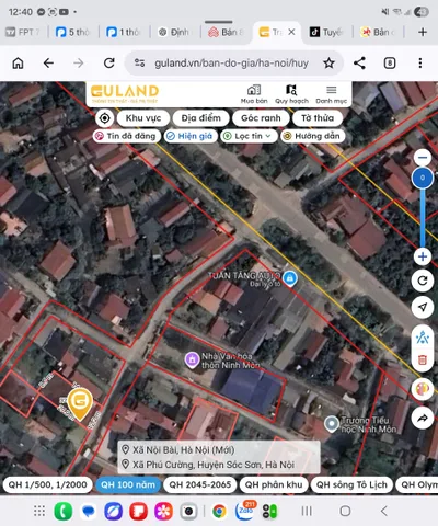 🔥 Chính chủ bán 317m² full thổ cư, mặt tiền 12m, đối diện Nhà văn hóa Ninh Môn, cách đường Nội Bài – Đại Lải 100m