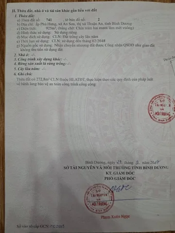 Bán Đất 925m2 giá 8.33 tỷ tại Xã An Sơn Thị xã Thuận An Bình Dương