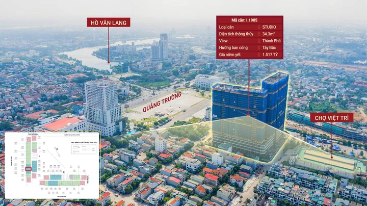 STUDIO ĐẸP NHẤT VIC GRAND SQUARE – CHỈ 1,5 TỶ | VIEW THÀNH PHỐ VEN SÔNG | ĐỢT 1 CHỈ HƠN 400 TRIỆU!