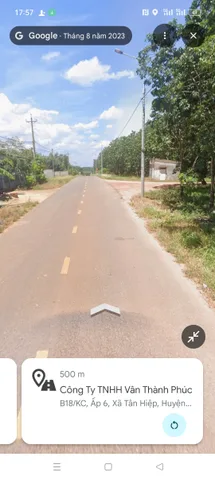 Đường nhựa chính tân hiệp Bán Đất 600m2 có sẵn 100 m2 thổ cư giá 4 tỷ