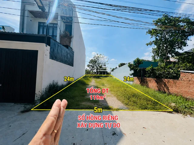 Cần tiền - Bán lô đất đường nhựa, 119m²/ 1,050 tỷ. Đ.Cây Da, Tân Phú Trung. SHR