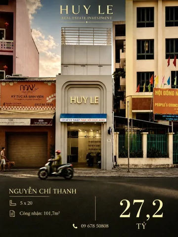 *Mặt Tiền 2 Nguyễn Chí Thanh* [ 5 x 26 = 126m2 ] công nhận: 101,7m2