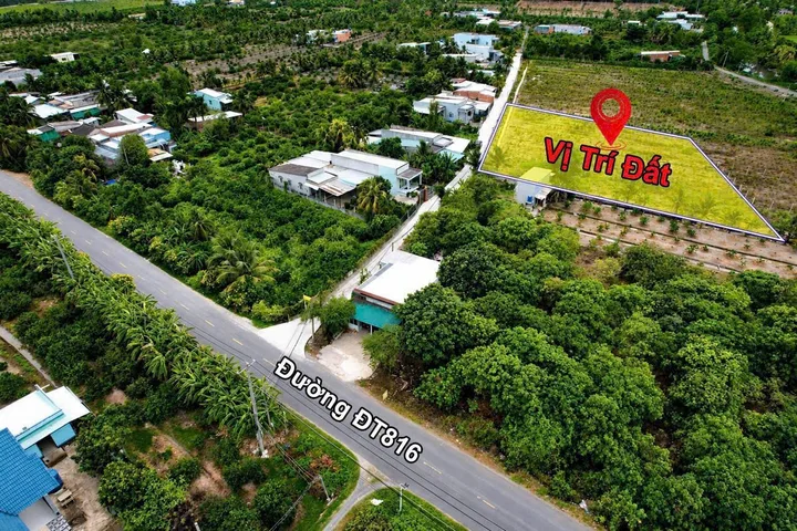 Bán Đất 550m2 giá 790 triệu tại Đường ĐT 816 Xã Thạnh Hòa Huyện Bến Lức Long An