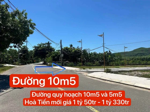 Đất Nền Hòa Tiến Mới Đường Nhựa 5M Gần Khu Tái Định Cư Gía Chỉ 1ty330