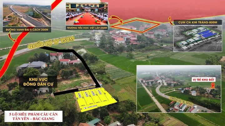 SIÊU PHẨM 5 LÔ CẦU CẦN – SÁT QL17, GIÁ CHỈ TỪ 6XX/LÔ