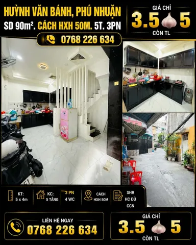 Bán Nhà riêng 18m2 có sẵn 18 m2 thổ cư giá 3.5 tỷ tại - Chọn - Phường 09 Quận Phú Nhuận TP. Hồ Chí Minh