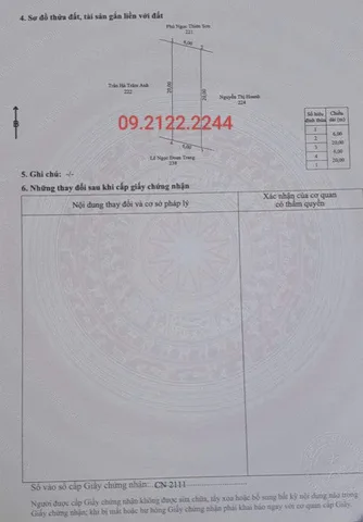 Bán Đất 116.4m2 Full thổ cư Ngang 6m giá 1.2 tỷ Bến Tràm Cửa Dương tại Đặc Khu Phú Quốc