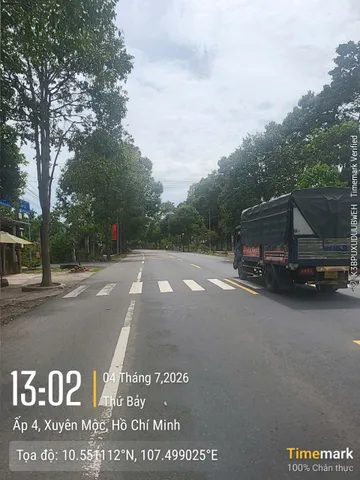 Bán Đất 550m2 có sẵn 100 m2 thổ cư giá 7 tỷ tại Xã Xuyên Mộc TP. Hồ Chí Minh
