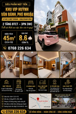 Bán Nhà riêng 45m2 có sẵn 45 m2 thổ cư giá 8.6 tỷ tại Đường Duy Tân Phường 15 Quận Phú Nhuận TP. Hồ Chí Minh