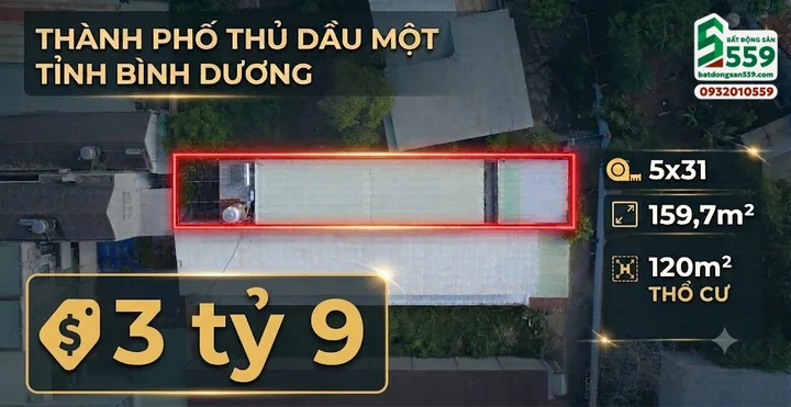 Bán nhà tại Phường Phú Hòa, Thành Phố Thủ Dầu Một, Tỉnh Bình Dương