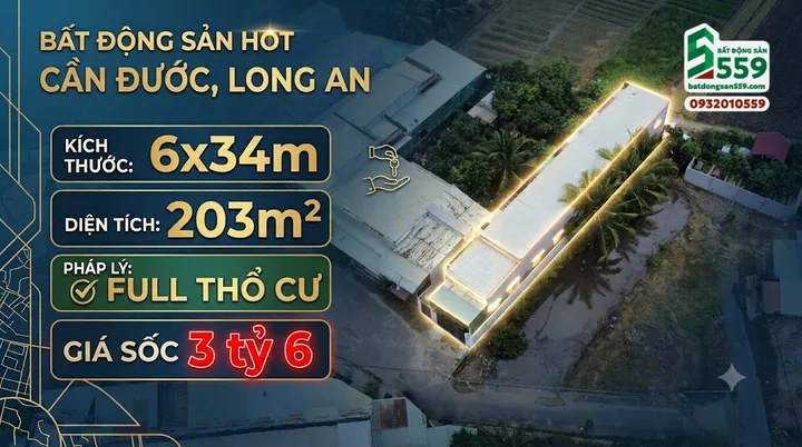 Bán nhà vị trí Xã Rạch Kiến, Tỉnh Tây Ninh (Xã Long Trạch, huyện Cần Đước, Long An cũ)