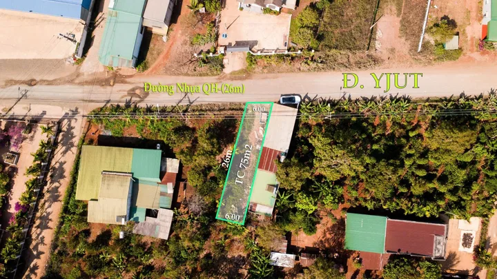 Bán Đất 156m2 có sẵn 75 m2 thổ cư giá 3.3 tỷ tại Xã Ea Yông Huyện Krông Pắc Đắk Lắk