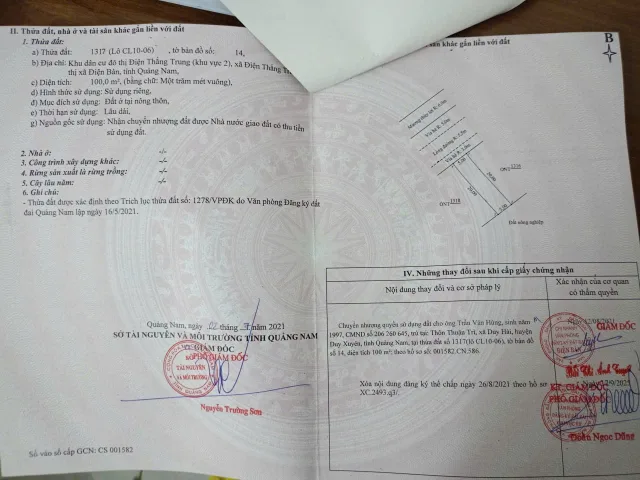 Cần bán Đất Xã Điện Thắng Trun 📌📌📌LÀM VIỆC TRỰC TIẾP GIÁ TỐT !!!