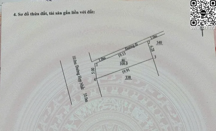 Bán Đất 108m2 có sẵn 108 m2 thổ cư giá 5 tỷ tại Đường Quốc Lộ 6 Xã Phú Nghĩa Huyện Chương Mỹ Hà Nội