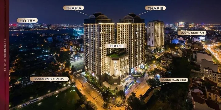 103.5m² 3PN D’ Le Roi Soleil Xuân Diệu Tây Hồ View Hồ Tây Full NT Cao Cấp Giá 18,5 Tỷ Sổ Đỏ