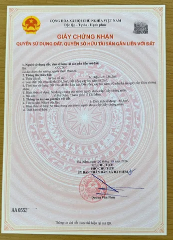 Bán Nhà riêng 339m2 có sẵn - giá 22.5 tỷ - Xã Bà Điểm mới, TP. Hồ Chí Minh