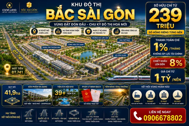 Đất nền Hồ Chí Minh chỉ từ 239 triệu. Có sổ sẵn thanh toán đa dạng.