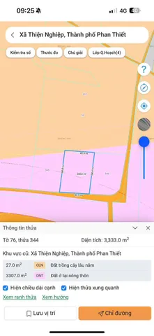 Bán Đất HAI LÔ 3333m2 quy hoạch Thổ cư giá 500k/m2. LH: 0974090487