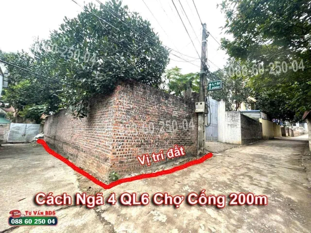 🔴 ĐẤT TRUNG TÂM PHƯỜNG CHƯƠNG MỸ. 
💎 Lô đất 80m² full thổ cư, LÔ GÓC CỰC ĐẸP tại Tổ Dân Phố Cao Sơn, Phường Chương Mỹ, Hà Nội.