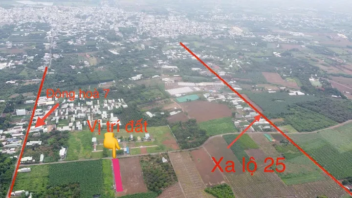 12m Mặt Tiền Đường Lớn | Đất Thổ Cư Đông Hòa | Giá Chỉ 1,35 Tỷ