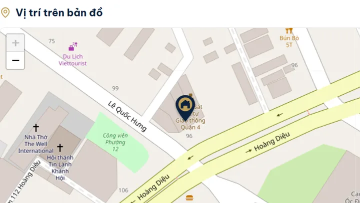 Bán Nhà riêng 87m2 có sẵn 87 m2 thổ cư giá 24.5 tỷ Hoàng Diệu Quận 4 TP. Hồ Chí Minh
