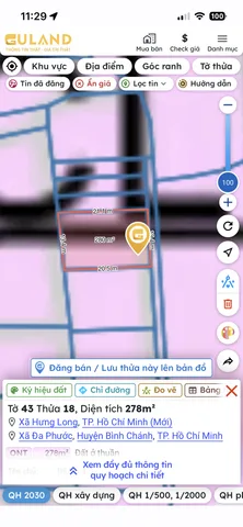 BÁN NỀN BIỆT THỰ KDC PHONG PHÚ 4 – KHANG ĐIỀN, BÌNH HƯNG, TP.HCM