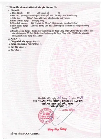 Khó Tìm Lô Thứ Hai 106m² Ngay Chánh Nghĩa - Thổ Cư Cao - Sổ sẵn Giá chỉ 150trmn