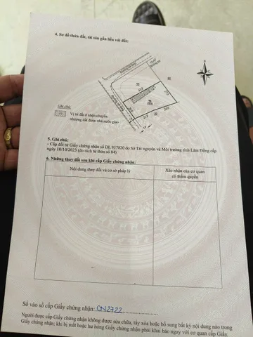 Bán Đất 1000m2 có sẵn 132 m2 thổ cư giá 4 tỷ tại - Chọn - Xã Tân Hà Huyện Lâm Hà Lâm Đồng