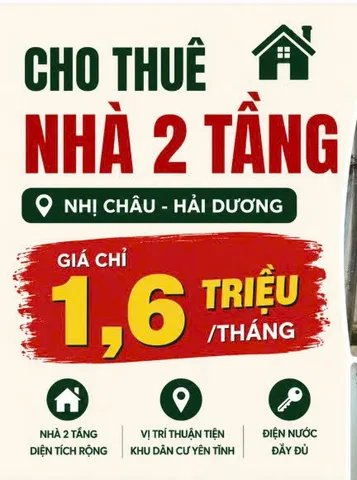 Cho thuê tại Phường Nhị Châu Thành phố Hải Dương Hải Dương