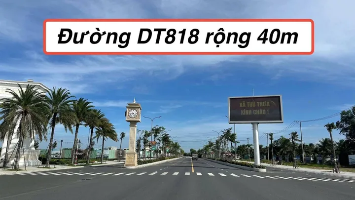 Bán Đất 108m2 có sẵn 108 m2 thổ cư giá 1.88 tỷ ngay Đường ĐT 818 Thị trấn Thủ Thừa Huyện Thủ Thừa Long An