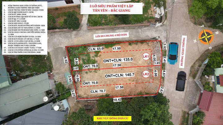 2 LÔ SIÊU PHẨM VIỆT LẬP - NẰM GIỮA CÁC CCN