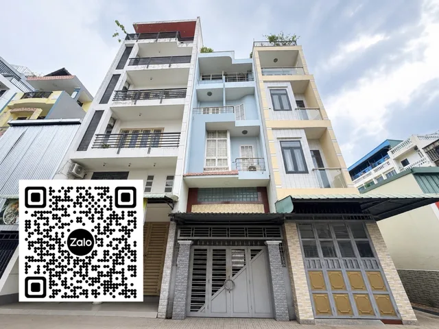 (Ngay Chợ Hạnh Thông Tây) Kinh doanh đỉnh - 9.x tỷ - 4x15m (60m²) - 5 Tầng đúc kiên cố, Giáp Sân Bay, Tiềm năng dòng tiền cao