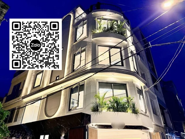 (Căn góc 2 mặt tiền thông thoáng) Hẻm ô tô ngủ trong nhà - 7.x tỷ - 4x11m (40m²) - 5 Tầng đúc kiên cố, Đang làm sổ mới diện tích tăng vọt gần 45m², Tặng full nội thất