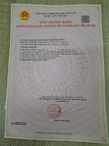 SIÊU PHẨM FULL THỔ CƯ – TRỤC ĐƯỜNG TẮC XUẤT, XÃ CẦN GIỜ