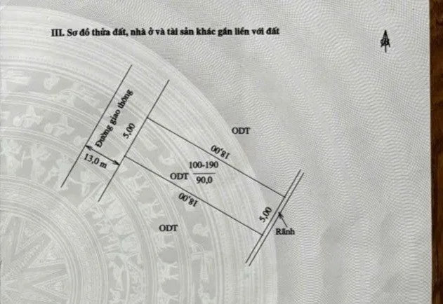 Bán Đất 90m2 có sẵn 90 m2 thổ cư giá 3.6 tỷ tại Đường Anh Dũng Phường Tiên Cát Thành phố Việt Trì Phú Thọ