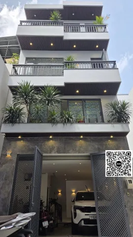 (Sát đường Lê Đức Thọ) Hẻm ô tô 1 chiều - 6.x tỷ - 5x9m (45m²) - Khu VIP phân lô, Xe hơi ngủ trong nhà, Nhà đẹp 5 tầng
