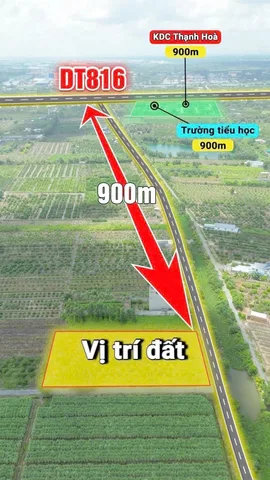Bán Đất 500m2 giá 530 triệu tại - Chọn - Xã Thạnh Lợi Huyện Bến Lức Long An