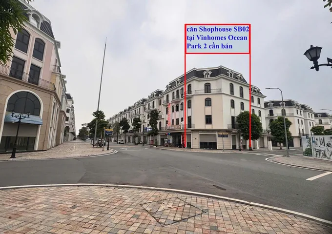 Bán CĂN SHOPHOUSE VINHOME OCEAN PARK 2 HƯNG YÊN. 104M2 - 4 TẦNG. LÔ GÓC.