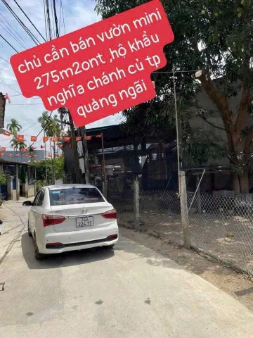 Bán Đất 275m2 có sẵn 275 m2 thổ cư giá 1.9 tỷ tại Phường Nghĩa Chánh Thành phố Quảng Ngãi Quảng Ngãi