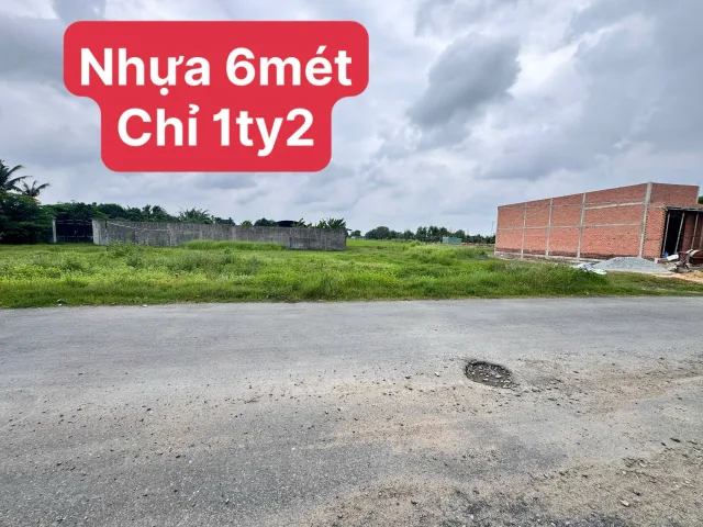 Bán Đất 145m2 có sẵn 145 m2 thổ cư giá 1.2 tỷ tại Xã Hòa Khánh Đông Huyện Đức Hòa Long An