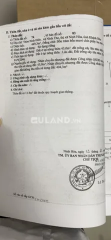 0035 đất 10x46 45 thổ giá 2 tỷ tl