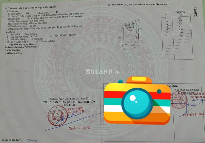 0938113403 Bán đất full thổ cư Phường Ninh Hòa 213m² ngang 13m giá 1.25 tỷ tại Xã Ninh Đông Thị xã Ninh Hòa