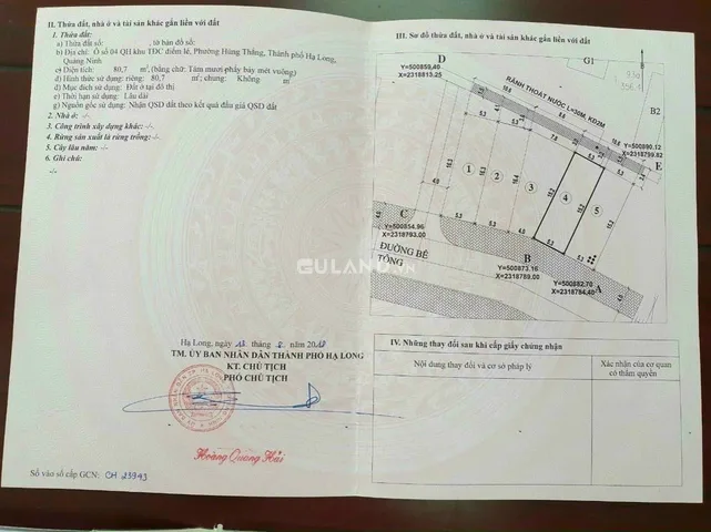💥Bán 3 ô đất gần UBND Hùng Thắng,Hạ Long