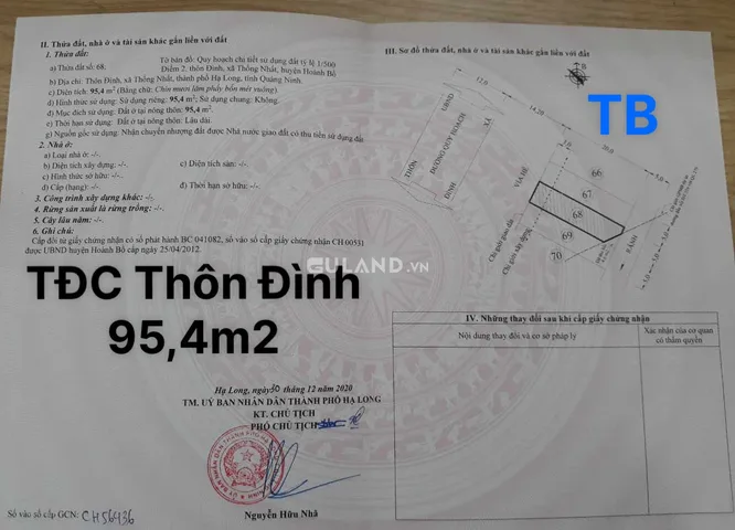 Đất TĐC Thôn Đình-Xã Thống Nhất
