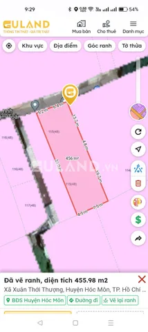 Bán đất 453m² ngang 12m giá 13 tỷ tại Xã Xuân Thới Thượng Huyện Hóc Môn