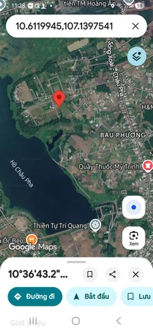Bán đất thổ cư xã châu pha .tx Phú Mỹ . Gần hồ Châu pha