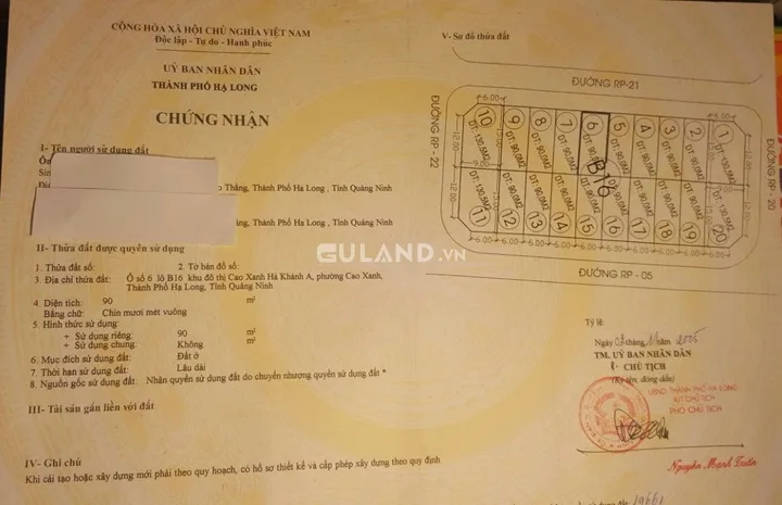 BÁN ĐẤT LIỀN KỀ HÀ KHÁNH A B16,CAO XANH,HẠ LONG