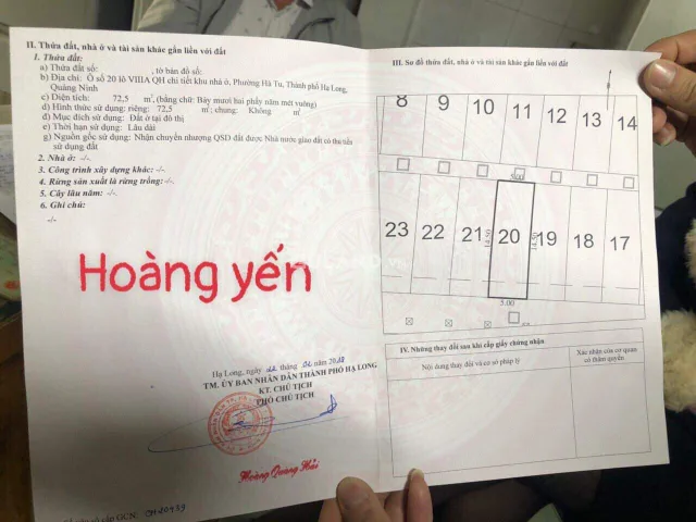 Bán lô 8a -20 lữ đoàn 170 Hà Tu,Hạ Long