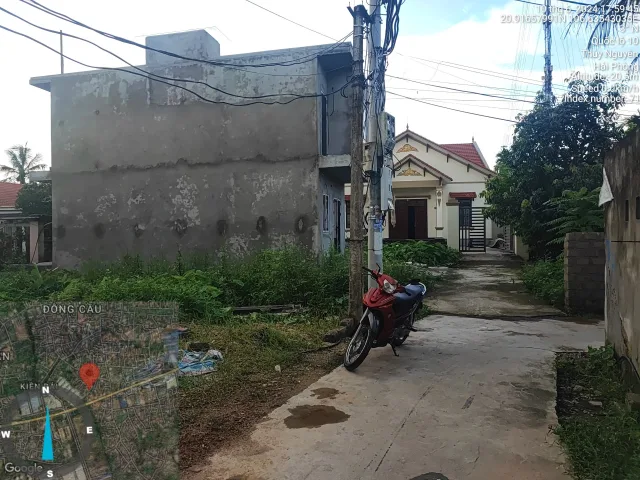 16/11/2025.bán lô đất 64,5m2 , hai mặt ngõ, xã Kiền Bái, giá 890 triệu.